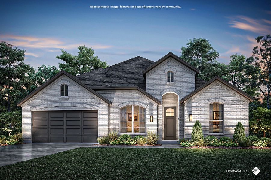 Front exterior of a new home in Chapel Ridge, Waco, TX, highlighting curb appeal (Image 13). Front exterior of a new home in Chapel Ridge, Waco, TX, highlighting curb appeal (Image 13).