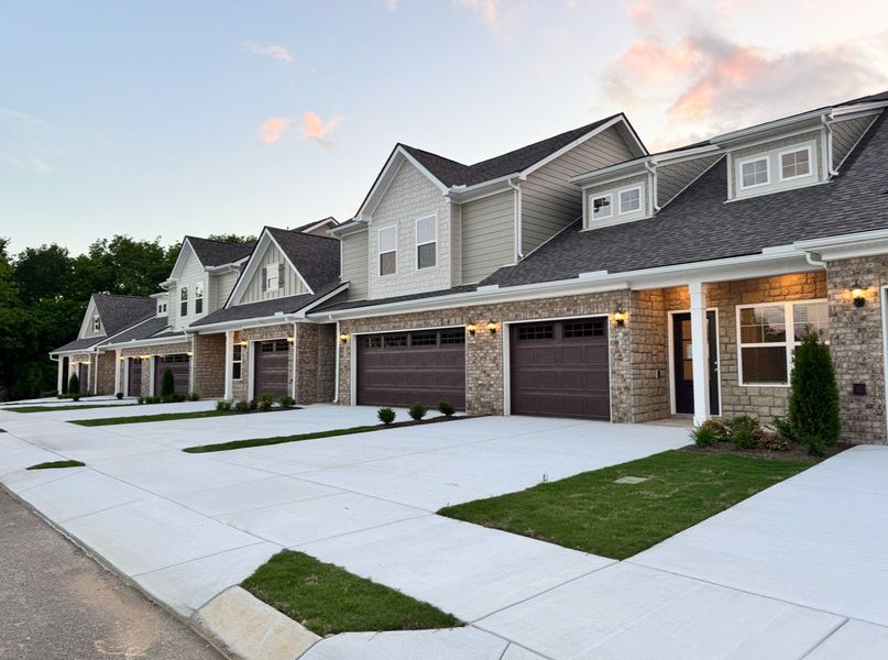 Front exterior of a new home in Park Place, Shelbyville, TN, highlighting curb appeal (Image 8).