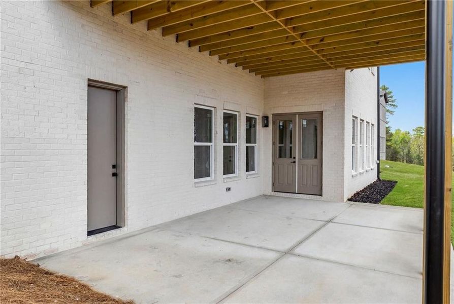Exterior details and patio area of a home in , Buford (Image 23).