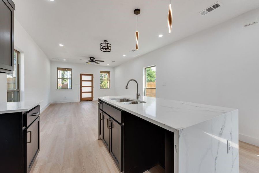 Furnished interior view inside a new home in , Dallas (Image 8). Furnished interior view inside a new home in , Dallas (Image 8).