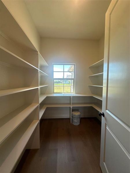 Huge pantry with natural lighting