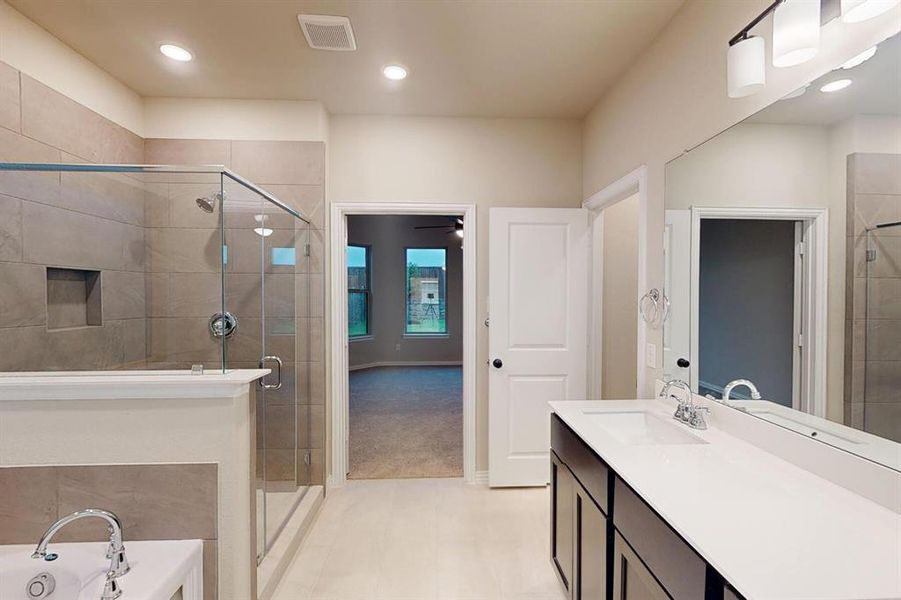 Furnished interior view inside a new home in Lilybrooke at Legacy Hills, Celina (Image 7). Furnished interior view inside a new home in Lilybrooke at Legacy Hills, Celina (Image 7).