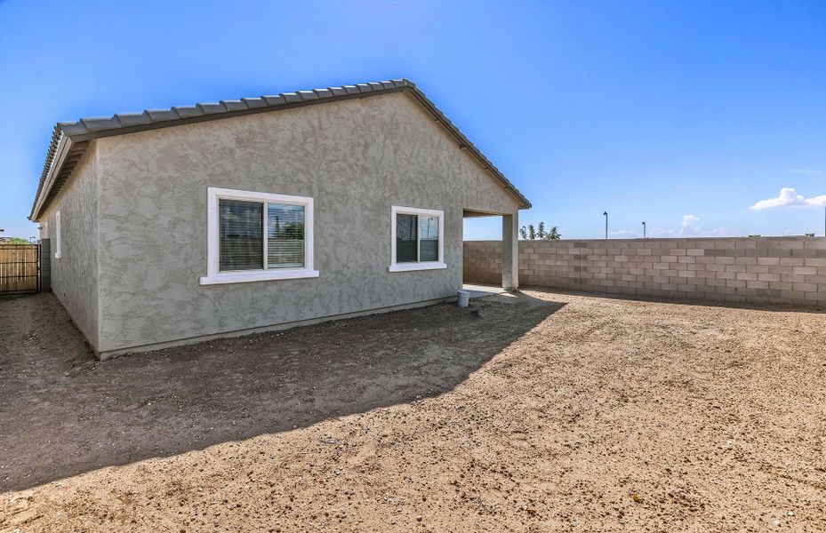 Exterior details and patio area of a home in El Rancho Santa Rosa, Maricopa (Image 22).