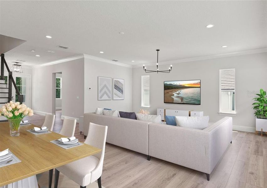 Furnished interior view inside a new home in , Apopka (Image 21).