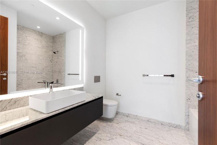 Furnished interior view inside a new home in , Miami (Image 10).