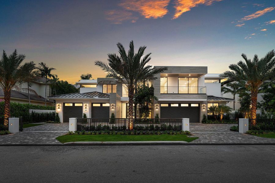 Front exterior of a new home in , Boca Raton, FL, highlighting curb appeal (Image 31).
