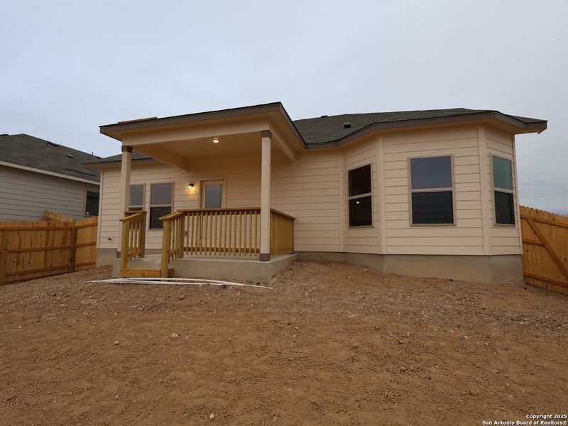 Exterior details and patio area of a home in Paloma Park, Converse (Image 4). Exterior details and patio area of a home in Paloma Park, Converse (Image 4).