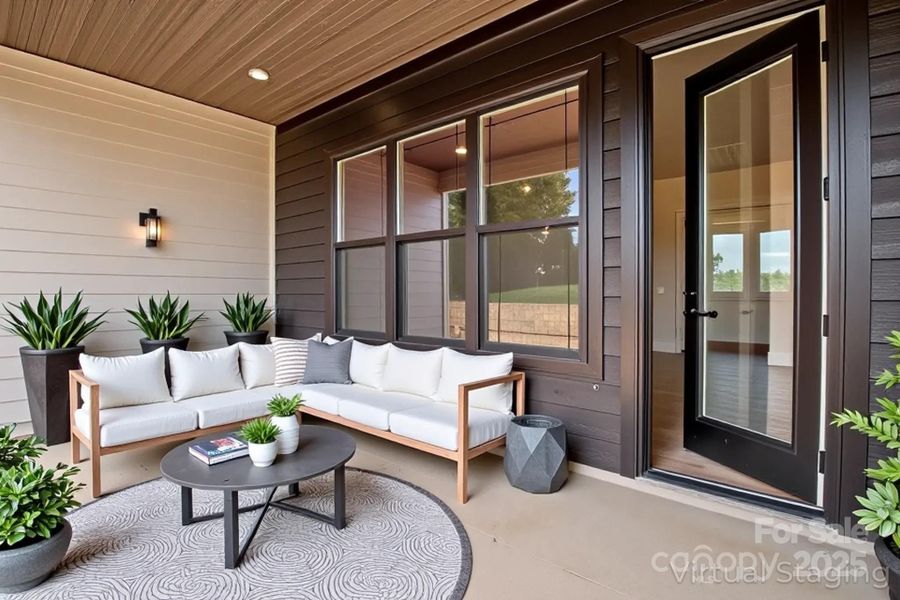 Rear Porch - Virtual Staging