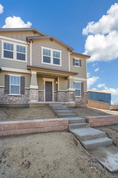 Exterior details and patio area of a home in , Aurora (Image 2). Exterior details and patio area of a home in , Aurora (Image 2).