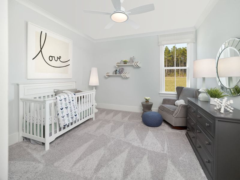 Secondary bedroom with room to relax