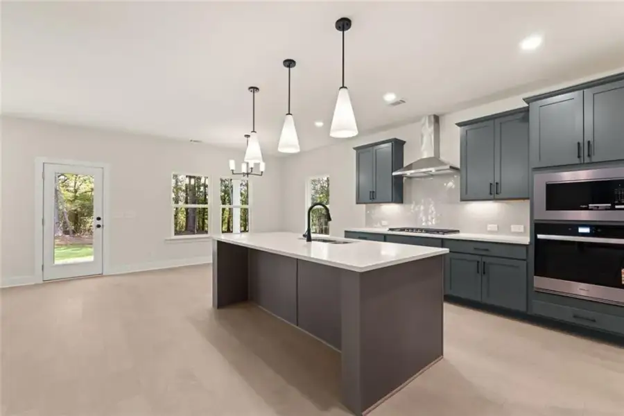 Furnished interior view inside a new home in , Flowery Branch (Image 9).