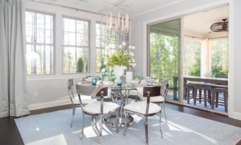Representative furnished interior of a home built from the Newport II by Classica Homes in McLean - Hunts Point, Belmont (Image 18).