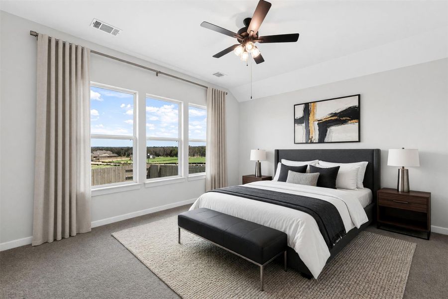 Furnished interior view inside a new home in The Colony, Bastrop (Image 9).