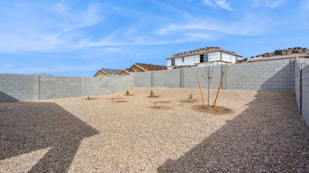 Exterior details and patio area of a home in Copper Falls, Buckeye (Image 2).