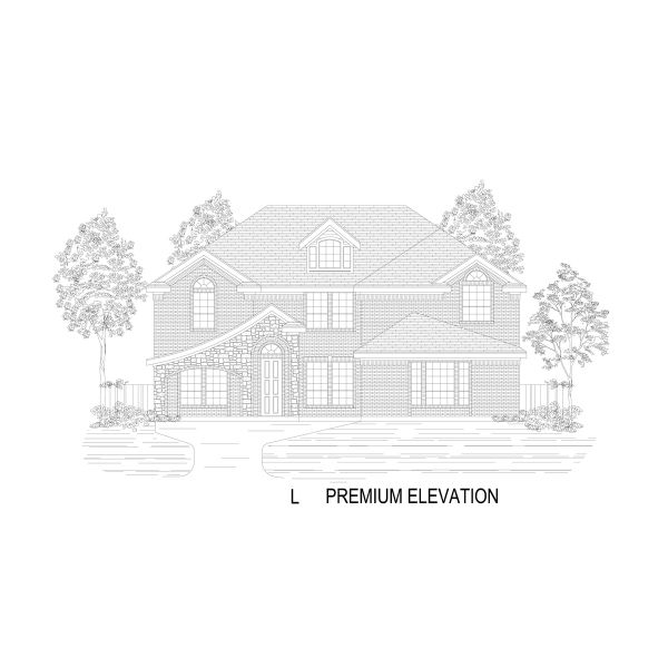 Representative rendering of the exterior for the Crestwood 2FSW by First Texas Homes (Image 24). Representative rendering of the exterior for the Crestwood 2FSW by First Texas Homes (Image 24).