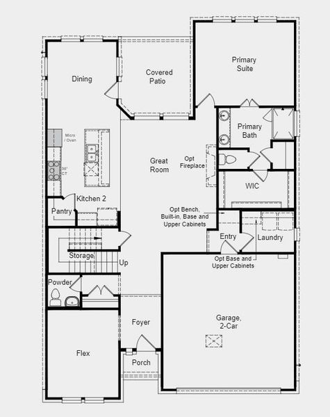 Structural options added include: Gourmet kitchen 2.