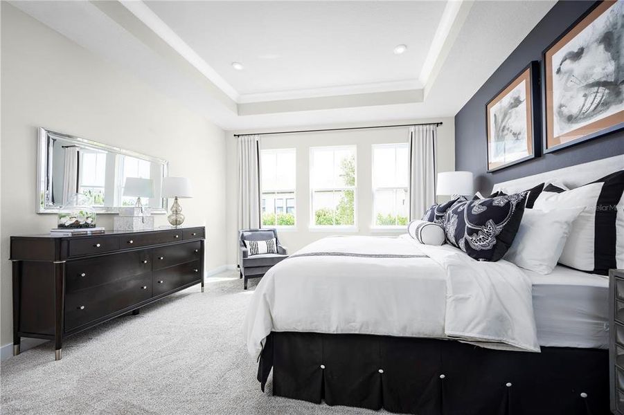 Furnished interior view inside a new home in The Palms at Venetian Bay, New Smyrna Beach (Image 10).