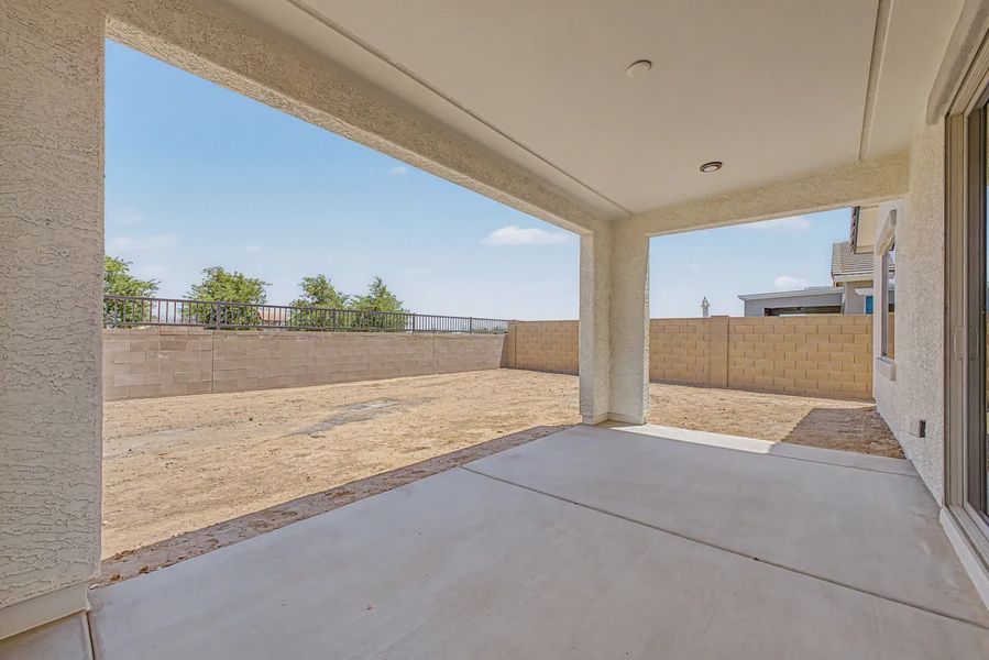 Exterior details and patio area of a home in Avanti at Granite Vista, Waddell (Image 3). Exterior details and patio area of a home in Avanti at Granite Vista, Waddell (Image 3).