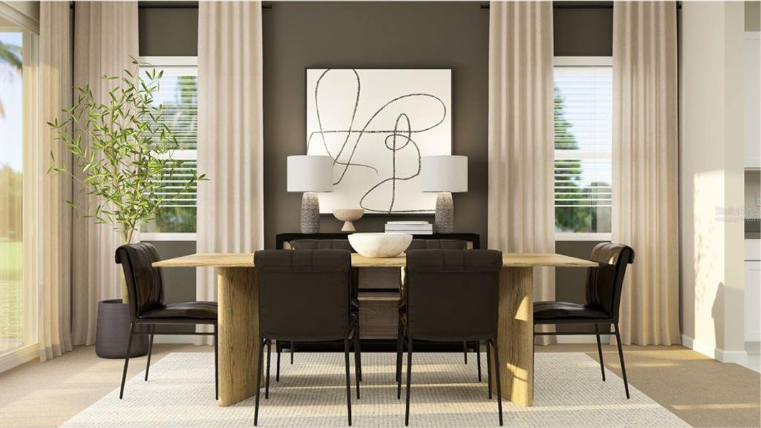 Furnished interior view inside a new home in Bridgewalk, St. Cloud (Image 2).