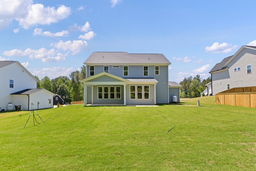 Representative exterior details of a home built from the The Whitley by RobuckHomes in Baylee Ridge, Selma (Image 69).