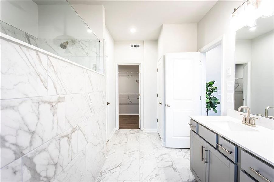 Furnished interior view inside a new home in Towne Village at Suwanee Dam, Sugar Hill (Image 21). Furnished interior view inside a new home in Towne Village at Suwanee Dam, Sugar Hill (Image 21).