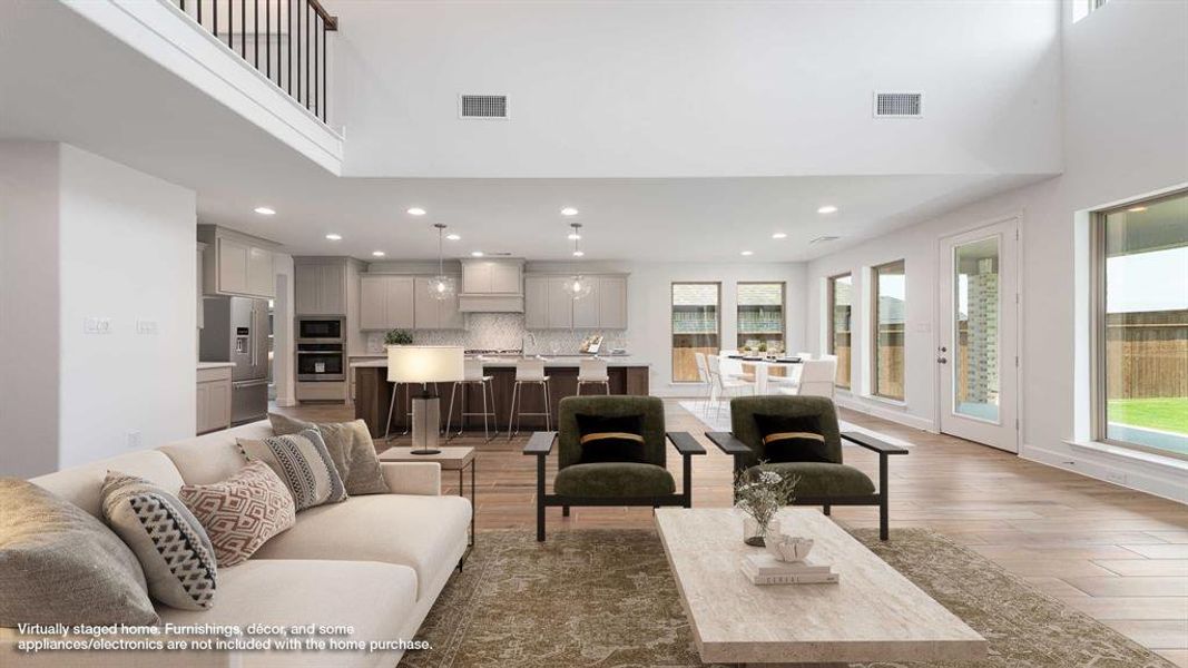 Furnished interior view inside a new home in North Sky 55', Celina (Image 9).