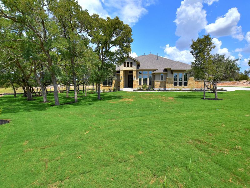 Image 102 representing the San Simeon II by Giddens Homes in Clearwater Ranch, Liberty Hill, TX.