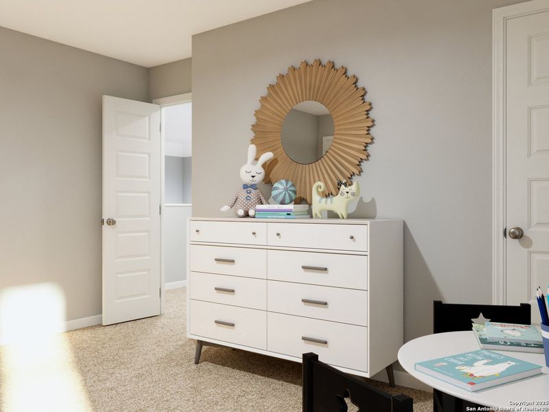 Furnished interior view inside a new home in Cinco Lakes, San Antonio (Image 8). Furnished interior view inside a new home in Cinco Lakes, San Antonio (Image 8).