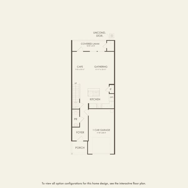 2D floor plan layout for the Lumen by Pulte Homes in Canopy Preserve, Deland, FL (Image 4).