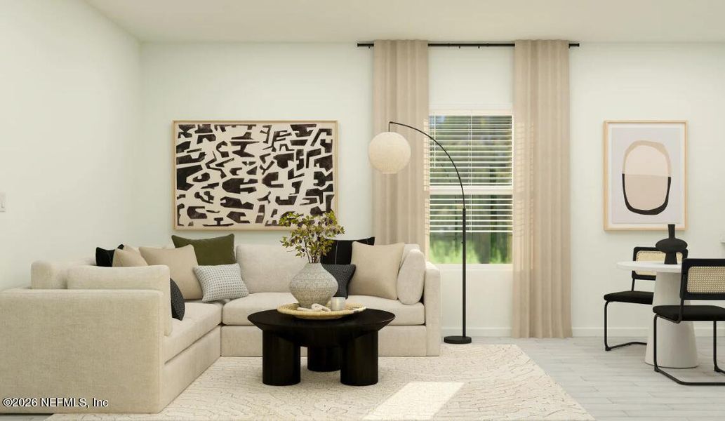 Furnished interior view inside a new home in Silver Meadows at SilverLeaf, St. Augustine (Image 14).