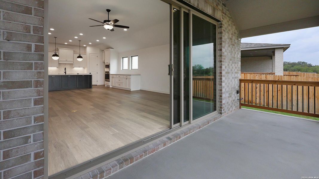 Exterior details and patio area of a home in Alsatian Oaks, Castroville (Image 4).