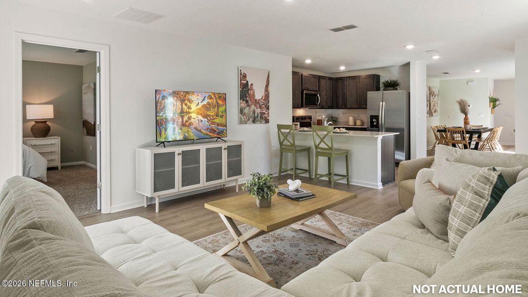 Furnished interior view inside a new home in Rookery, Green Cove Springs (Image 24).