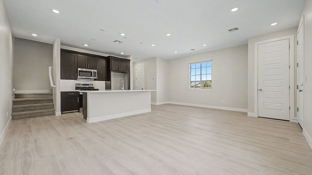 Furnished interior view inside a new home in Surprise City Center, Surprise (Image 24). Furnished interior view inside a new home in Surprise City Center, Surprise (Image 24).