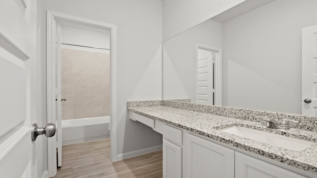 Furnished interior view inside a new home in Melissa Ranch, San Antonio (Image 8).