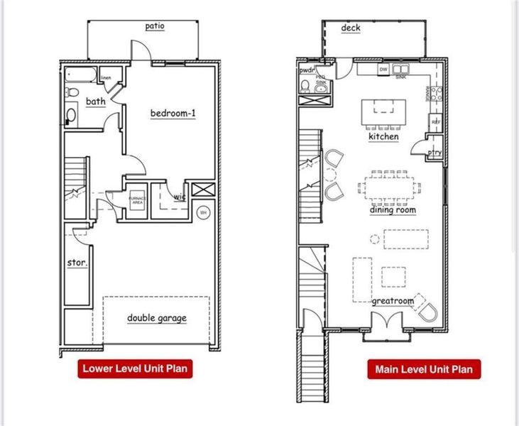 2D floor plan layout of this home in Skyview On Broad, Sugar Hill, GA (Image 4).