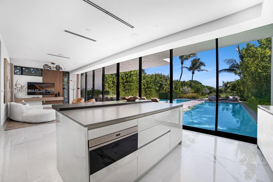 Exterior details and patio area of a home in , Miami Beach (Image 29). Exterior details and patio area of a home in , Miami Beach (Image 29).