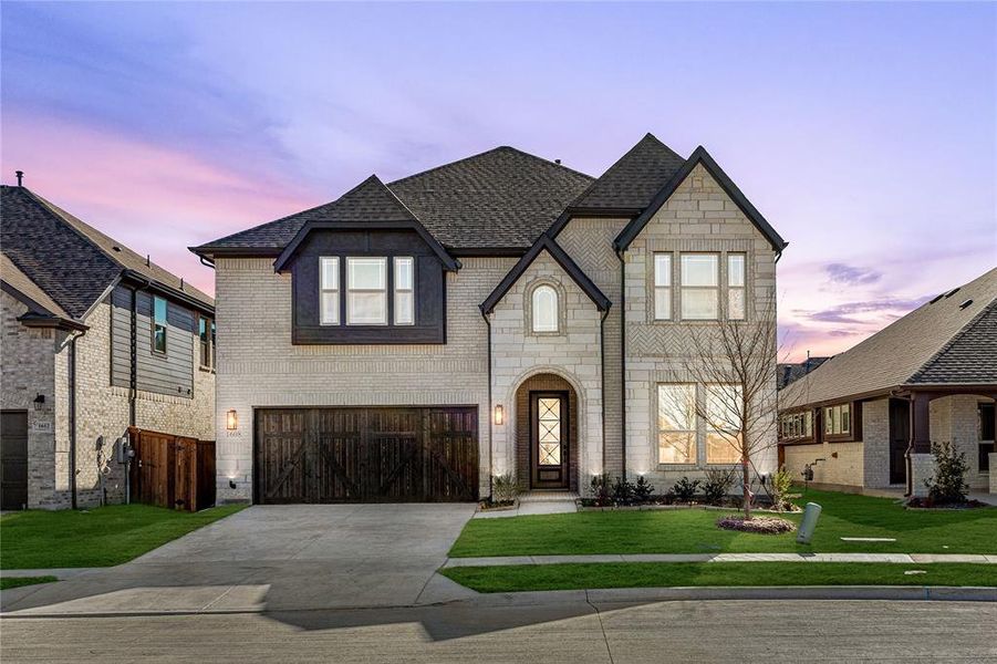 Front exterior of a new home in Willow Wood, McKinney, TX, highlighting curb appeal (Image 26).