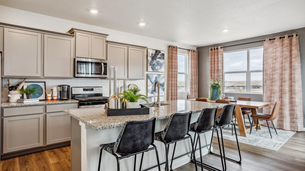 Furnished interior view inside a new home in The Ridge at Lorson Ranch, Colorado Springs (Image 5).