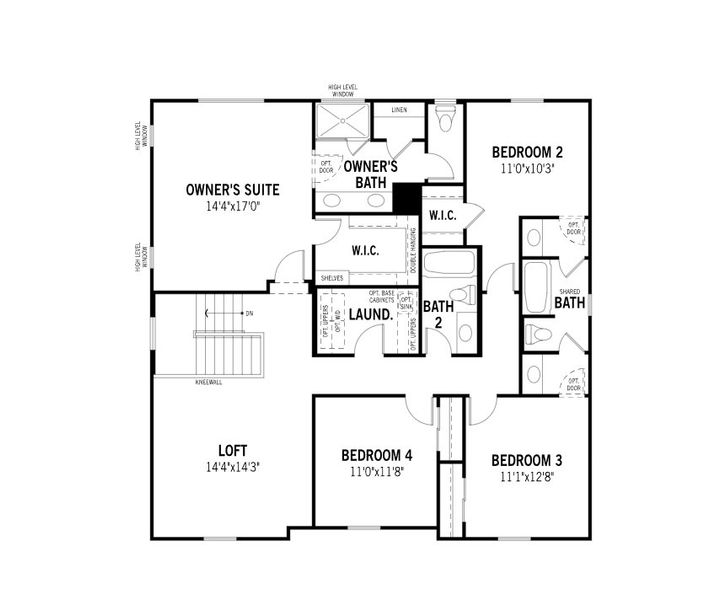2D floor plan layout of this home in Landmarke, San Tan Valley, AZ (Image 4).