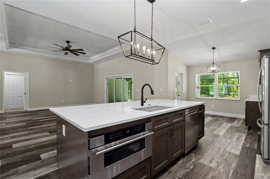 Furnished interior view inside a new home in , Dunnellon (Image 43).
