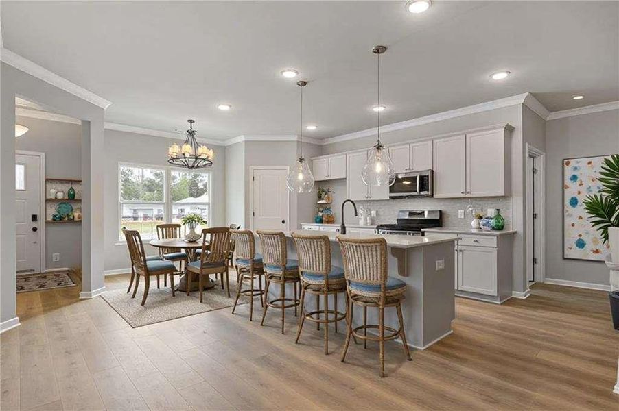 Furnished interior view inside a new home in Creekwood, Powder Springs (Image 4).