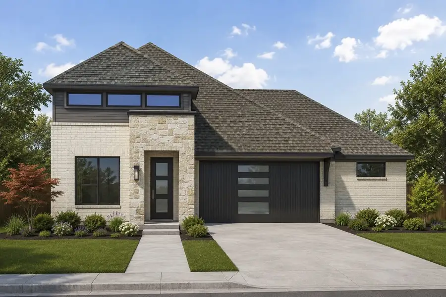 Representative exterior photo of a completed home built from the The Monticello by Lillian Custom Homes in Ten Mile Creek, DeSoto, TX (Image 2). Representative exterior photo of a completed home built from the The Monticello by Lillian Custom Homes in Ten Mile Creek, DeSoto, TX (Image 2).