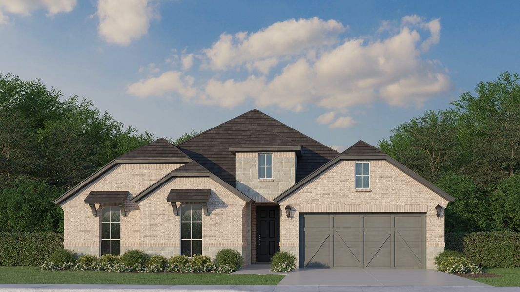 Plan 1682 Elevation B with Stone Plan 1682 Elevation B with Stone