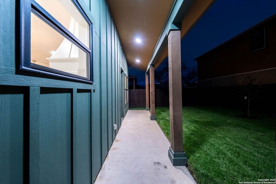 Exterior details and patio area of a home in , San Antonio (Image 33).