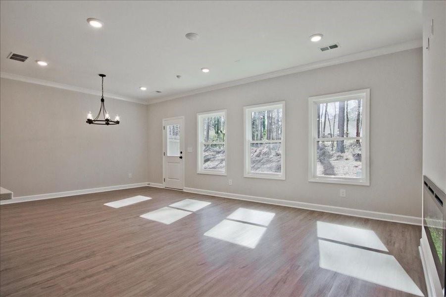 Spacious, unfurnished interior of a new home in River Walk Place, Lawrenceville (Image 17).