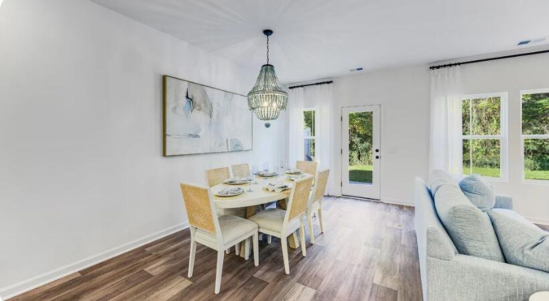 Furnished interior view inside a new home in Limehouse Farms, Summerville (Image 4).