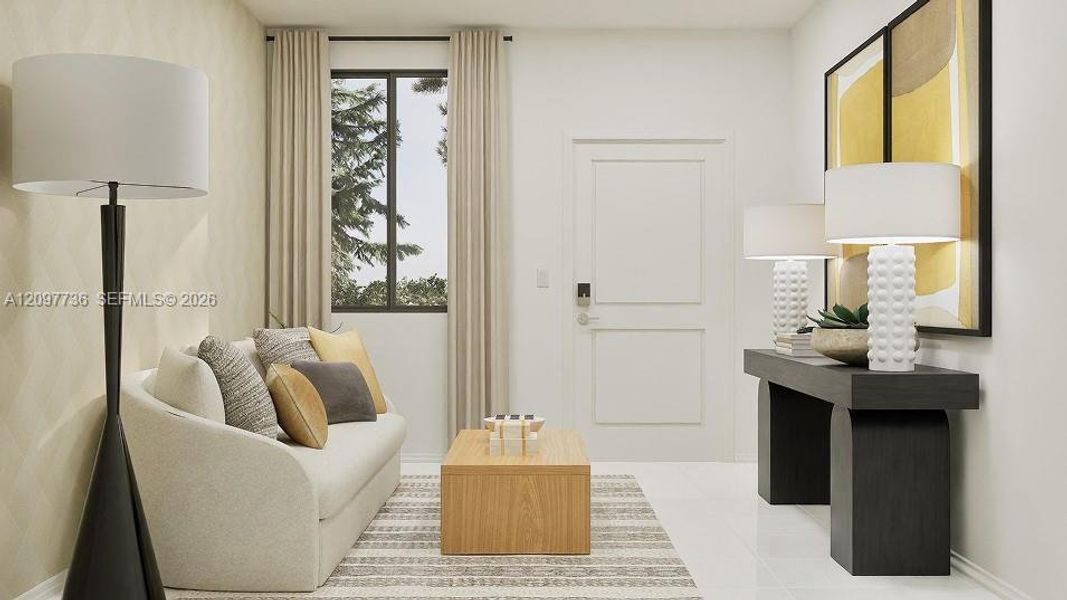 Furnished interior view inside a new home in Sunscapes, Florida City (Image 9).