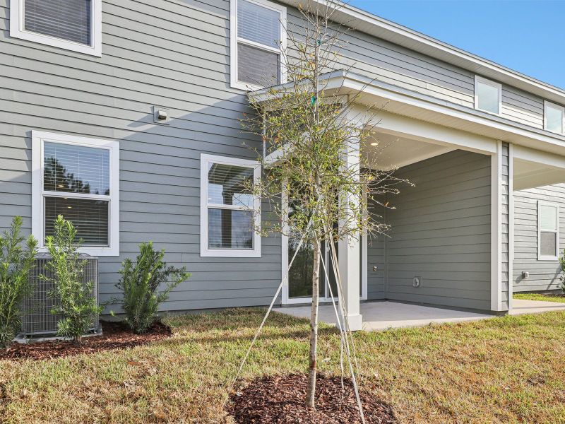 Exterior details and patio area of a home in Parkside at Shearwater, St. Augustine (Image 3).