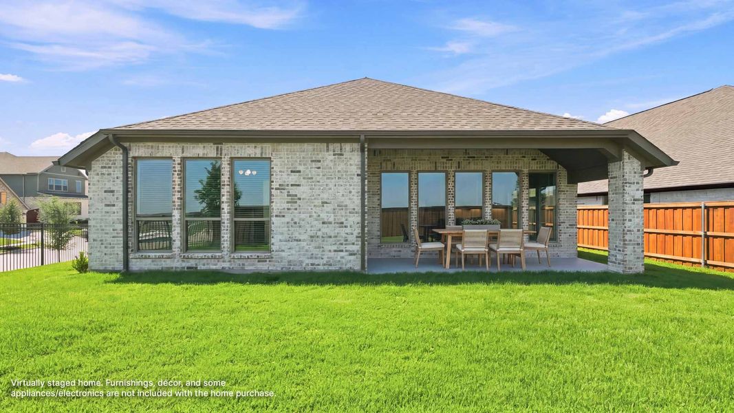 Exterior details and patio area of a home in Walsh, Fort Worth (Image 2).