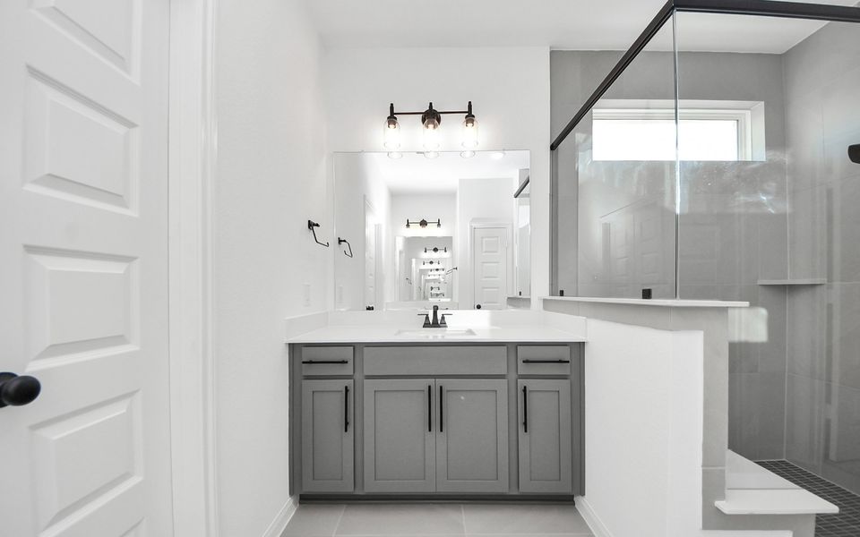 Furnished interior view inside a new home in Elyson, Katy (Image 10).